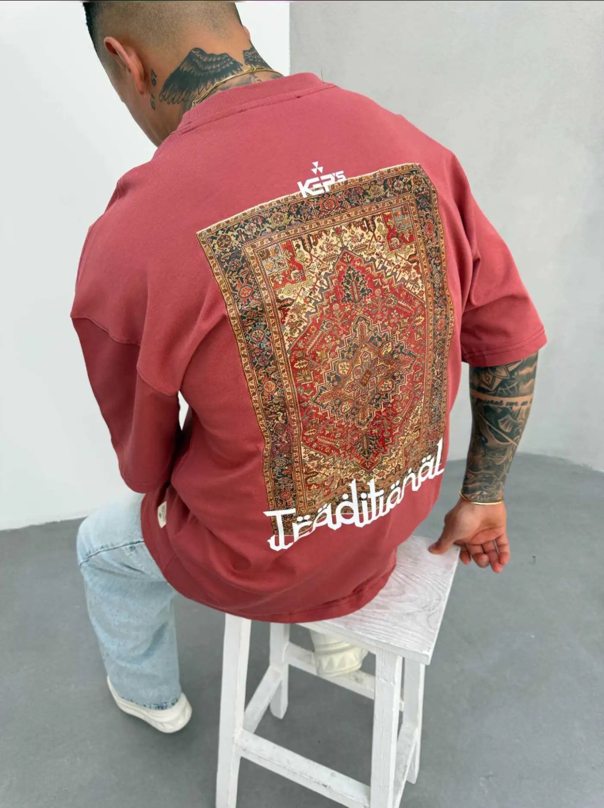 oversized cotton T-shirt -3008