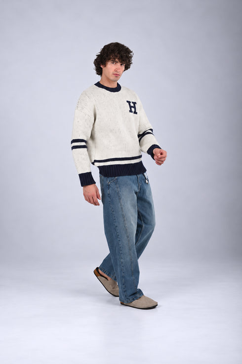 Heritage Monogram Knit Sweater (W-0330)