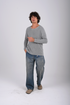 Knitwear oversized shirt (W-0062 )