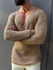 Knitwear oversized shirt - light brown 0058