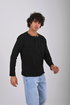 Essential Ribbed Henley Long Sleeve (W-0305)