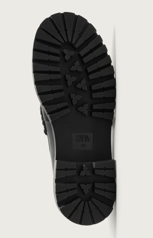 Original zara chunky Moc Toe shoes -