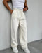 Relaxed Drawstring Gabrdine Pants / (0143)
