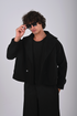 Double Breasted Crop Stamped Jacket - (W-0310)