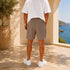 Linen Drawstring Shorts - (0263)