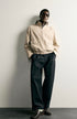 ZARA-COTTON LYOCELL REGULAR JACKET (ZW-0009)