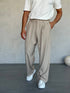 Classic Pleated Tailored Pants – (0146)
