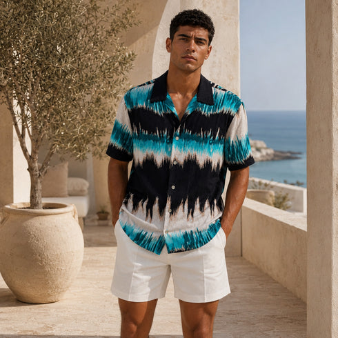 Ocean Wave Resort Shirt- (0251)