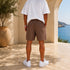 Linen Drawstring Shorts - (0263)