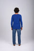 Textured V-Neck Knit Sweater - (W-0058)