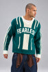 Varsity Graphic Knit Sweater (W-0336)