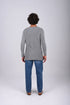 Textured V-Neck Knit Sweater - (W-0058)