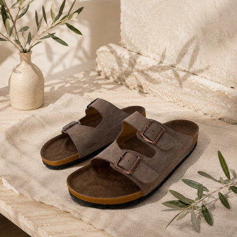 Double-Buckle Comfort Slides - (0250)