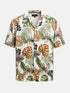 Tropical Leaf Print Shirt – Sand Palm Edition (0191)