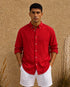 Linen Relaxed Shirt – (0124)