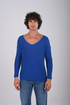 Textured V-Neck Knit Sweater - (W-0058)
