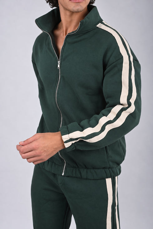 Premium Contrast Stripe Tracksuit (W-0304)