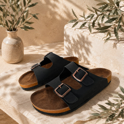 Double-Buckle Comfort Slides - (0250)