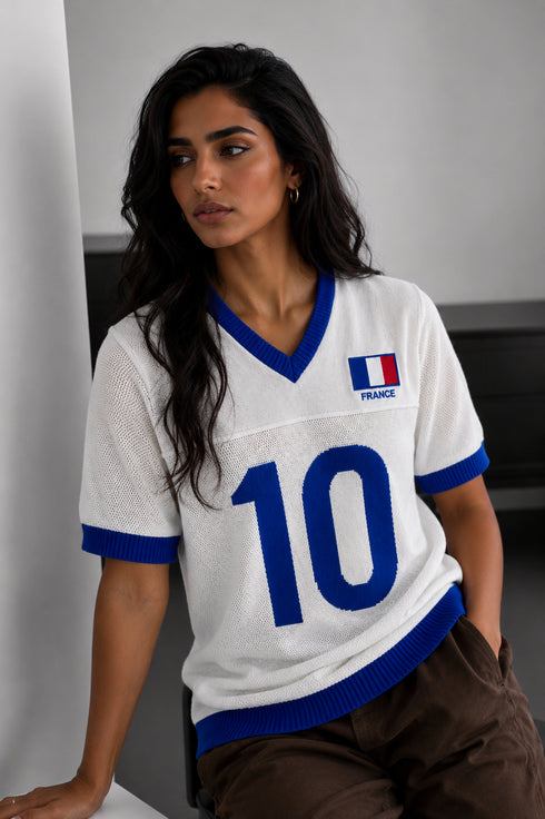 France Knit Jersey - (0218) / white