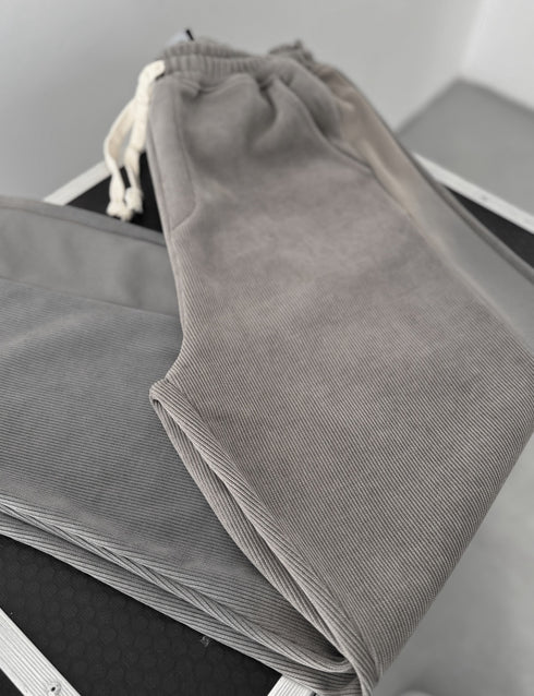 Velvet cotton pants - coffee 0094