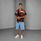 Oversized Graphic Resort Shirt – Burnt Orange (0277)