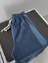 Velvet cotton pants - blue 0094