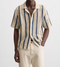 Zara Textured Knit Stripe Resort Shirt-(0297)