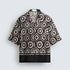 Zara-Geometric Jacquard Resort Shirt - ( 0299)