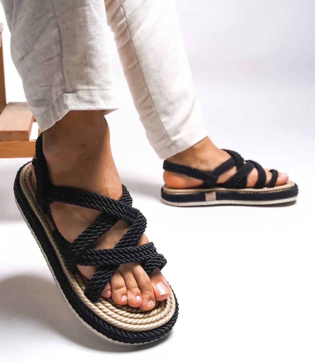 Boho slipper - Balck  - 0028