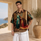 Oversized Persian Art Resort Shirt- (0278)