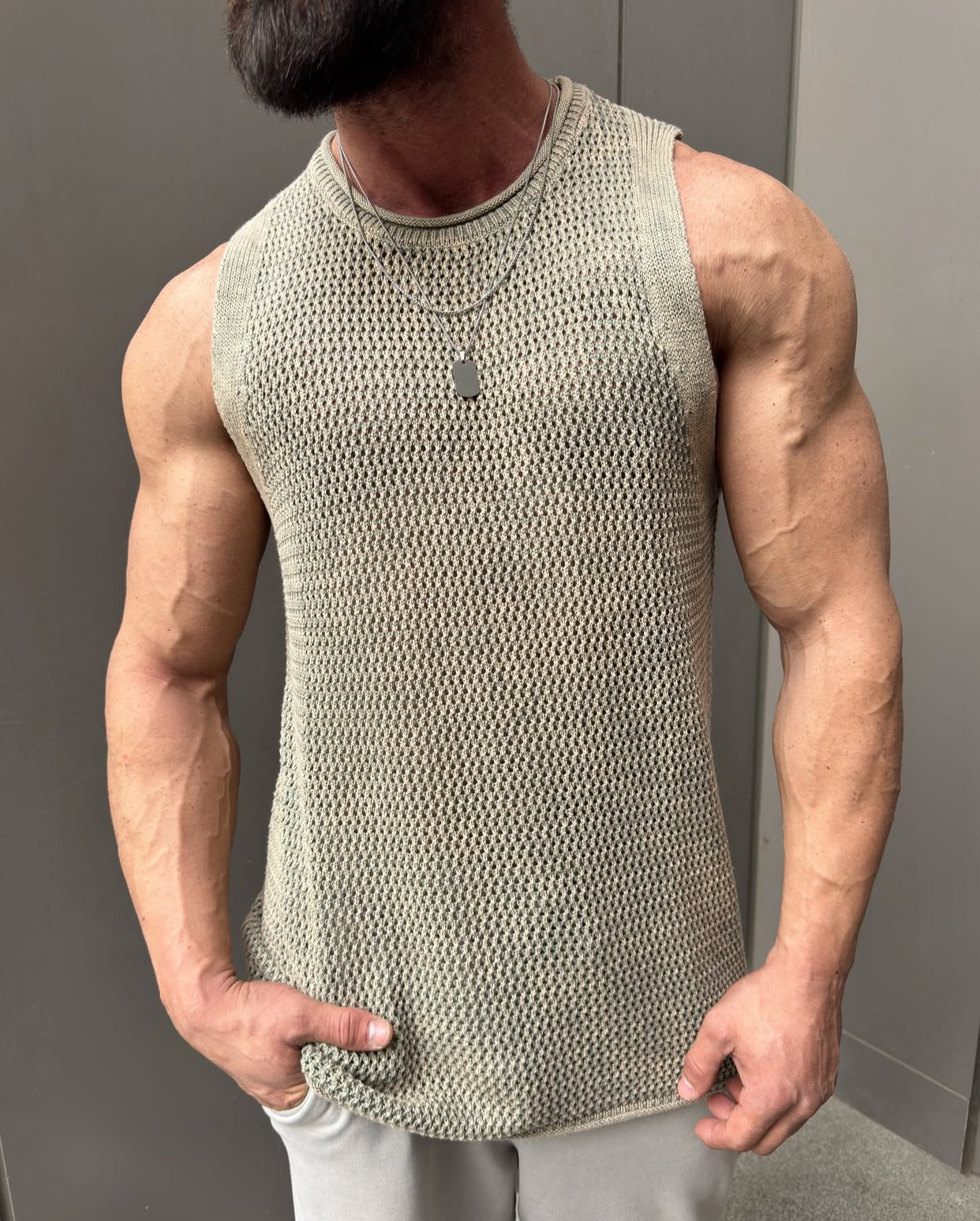 Cotton sleeveless shirt- 0029