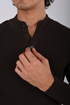 Ribbed Knit Henley Sweater -(W- 0323)