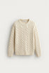 Premium Cable-Knit Crewneck Sweater - (W-0342)