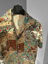 Abstract Print Flow Shirt - (0199)