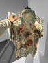 Abstract Print Flow Shirt - (0199)