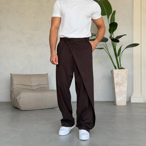 Tailored Wide-Leg Pants (P-0301)