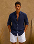 Linen Relaxed Shirt – (0124)