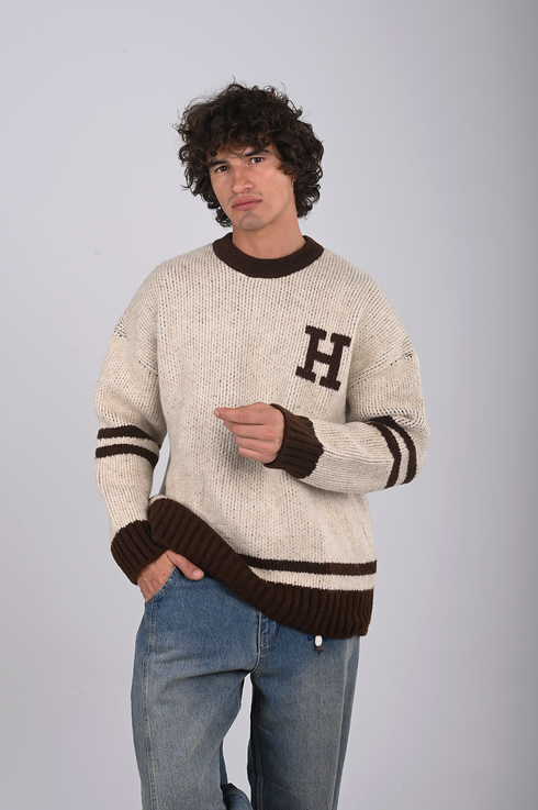 Heritage Monogram Knit Sweater (W-0330)