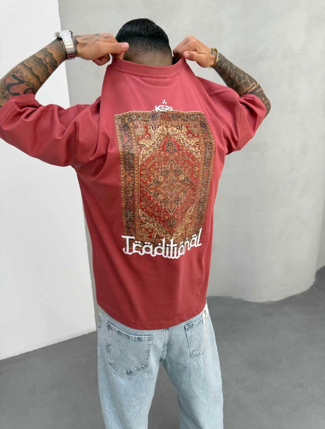 oversized cotton T-shirt -3008