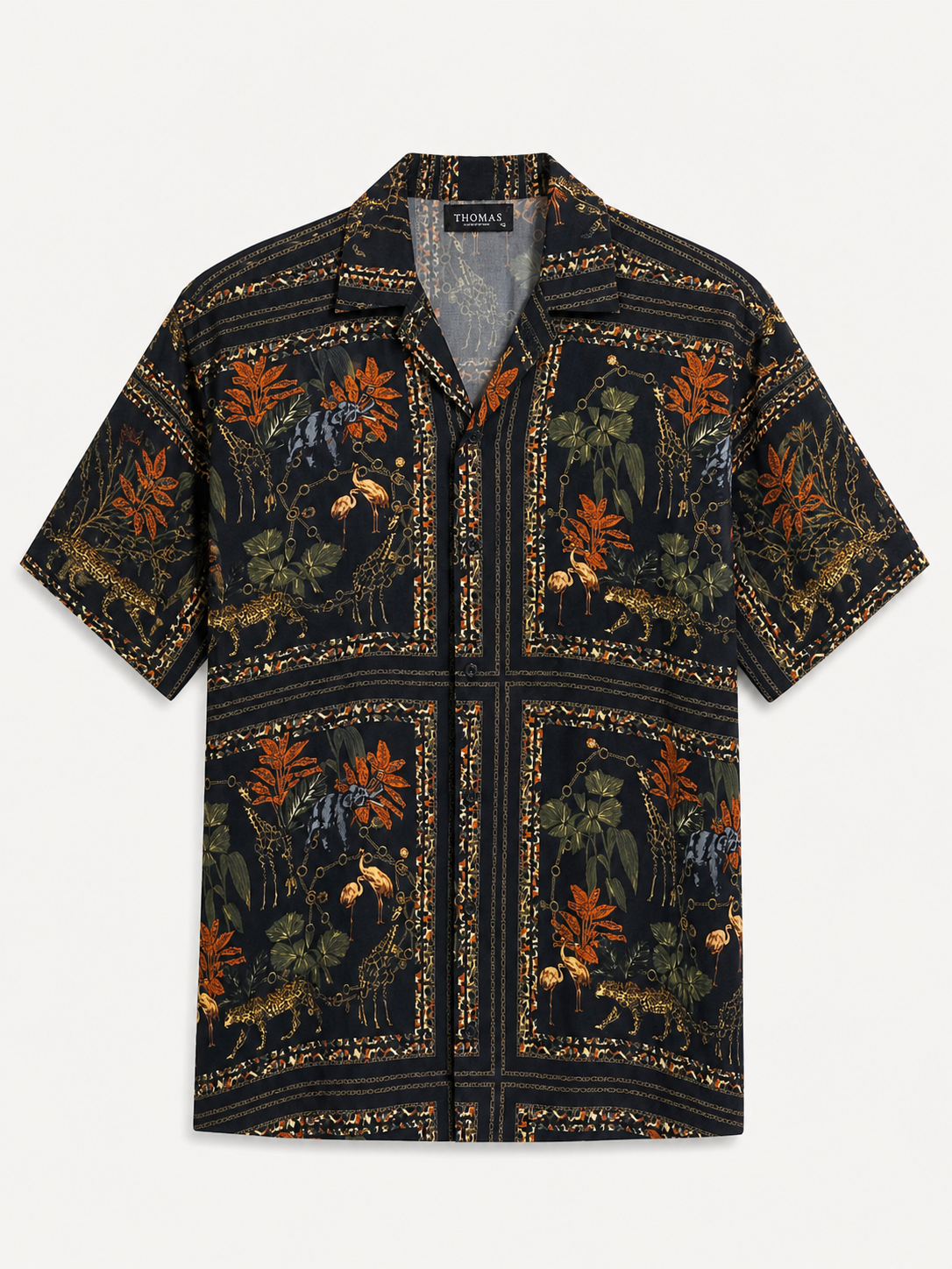 Safari Luxe Print Shirt – Midnight Edition - 0189