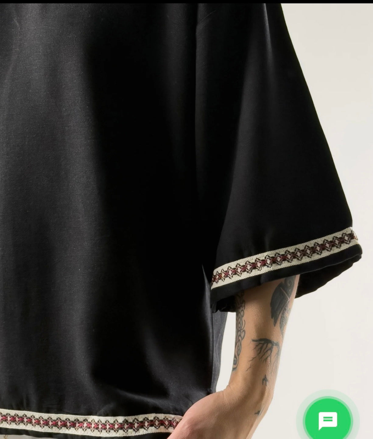 Oversized Linen Ethnic Top – Desert Taupe - 0119 black