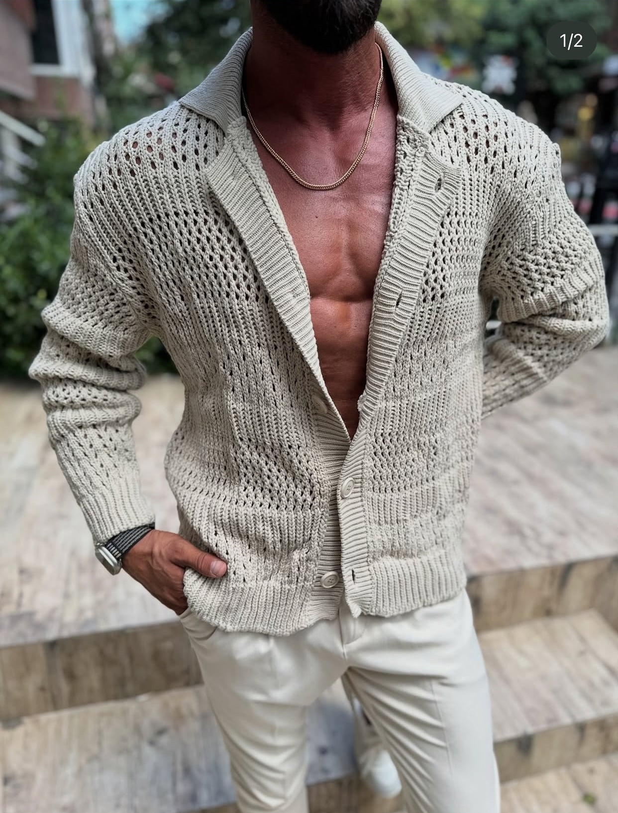 Knitwear pullover - beige 0095