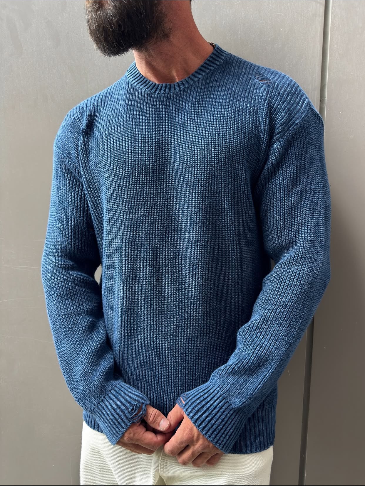 Knitwear oversized shirt -   0061