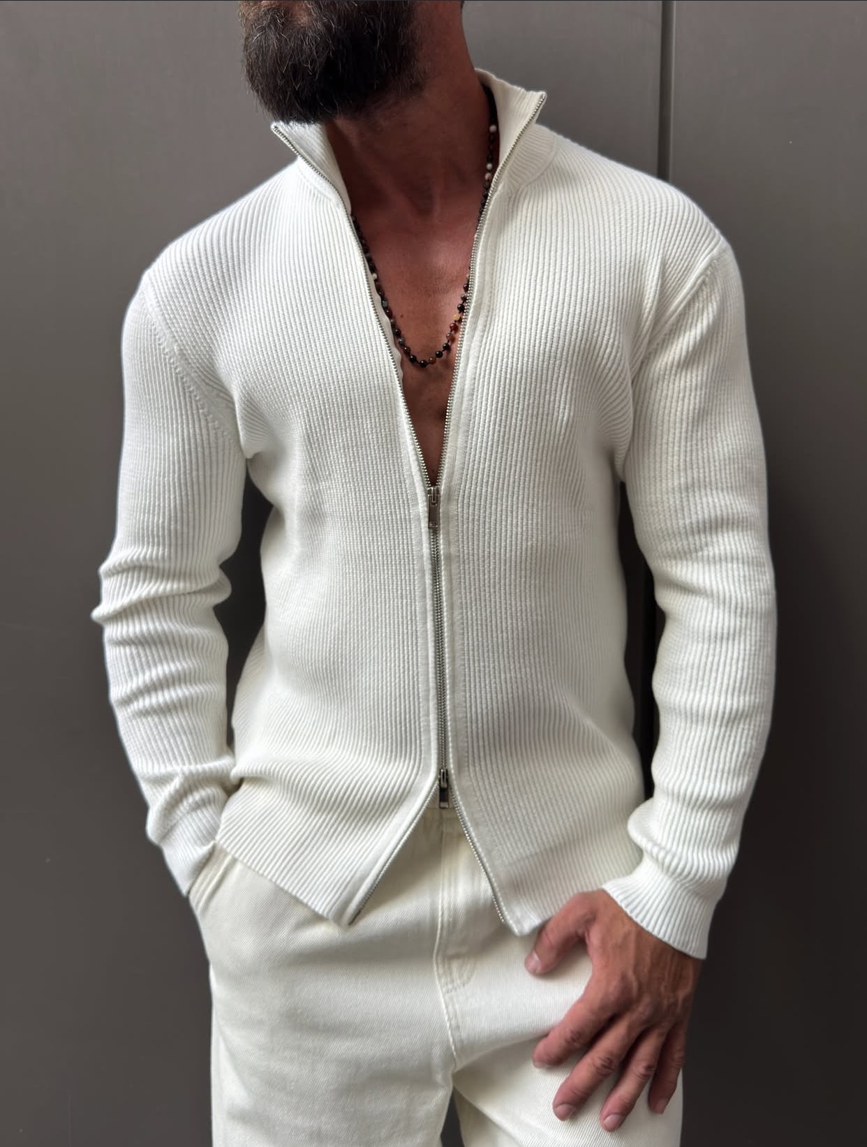 Knitwear pullover - white   0073