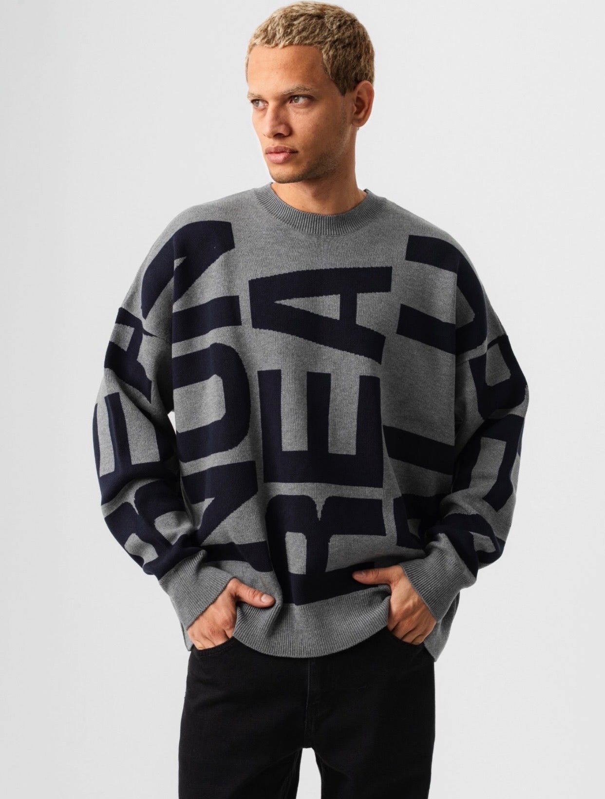 Oversized sweatshirt - Dark gray 0104