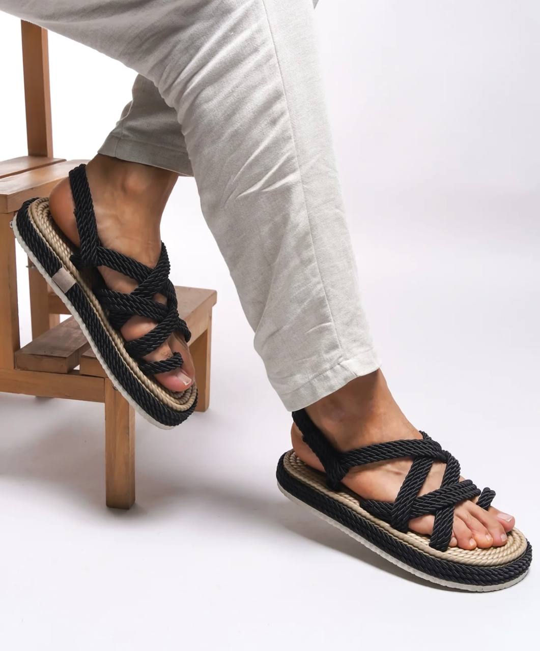 Boho slipper - Balck  - 0028