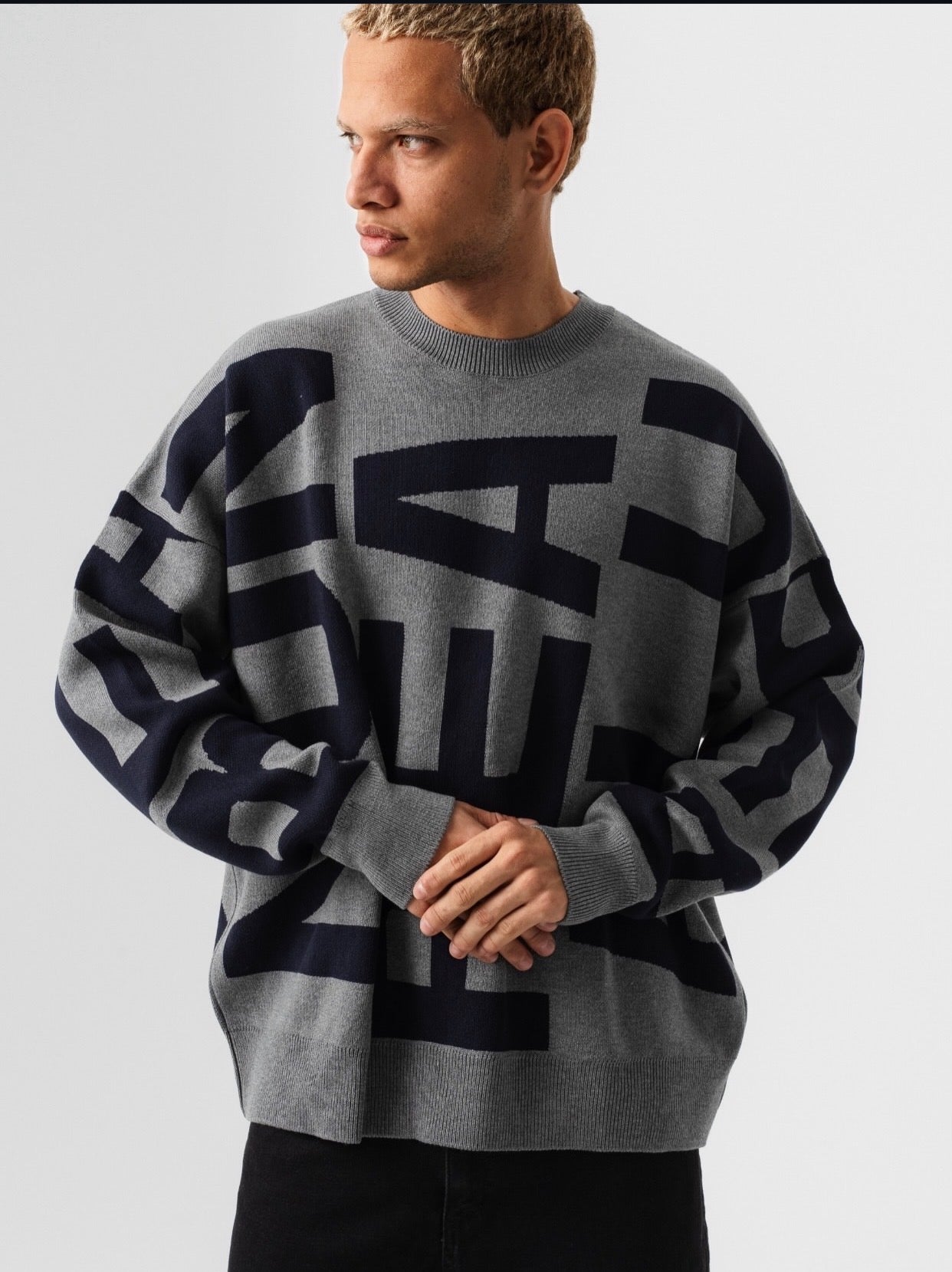 Oversized sweatshirt - Dark gray 0104