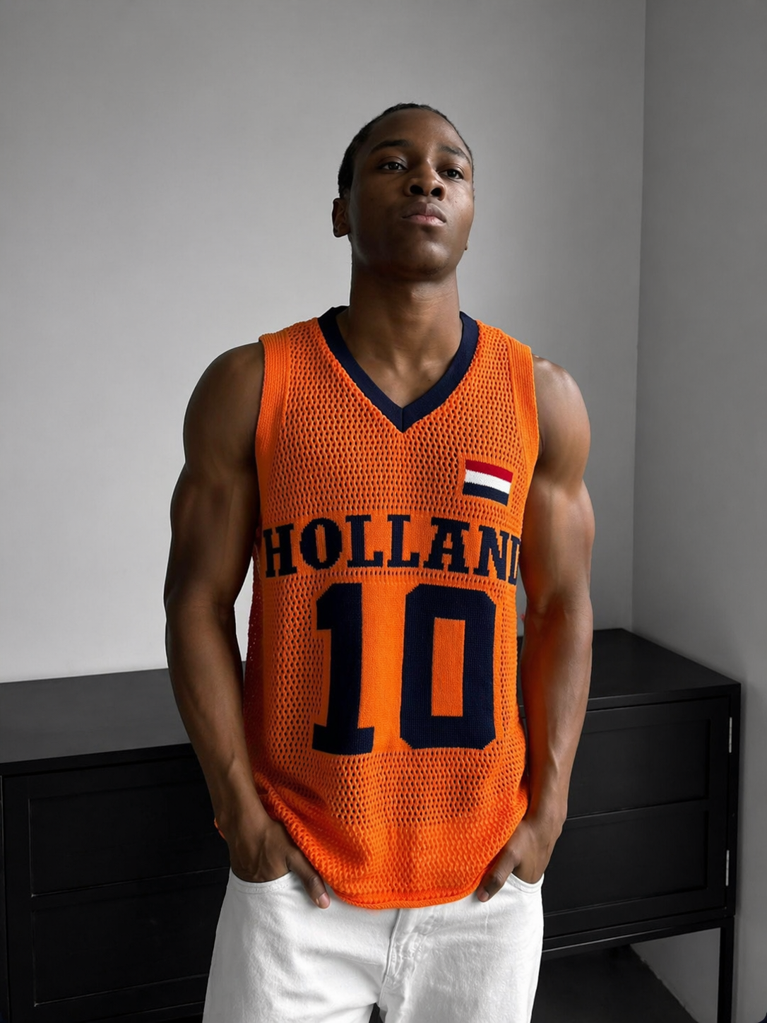 Sleeveless V-Neck / holland 0205