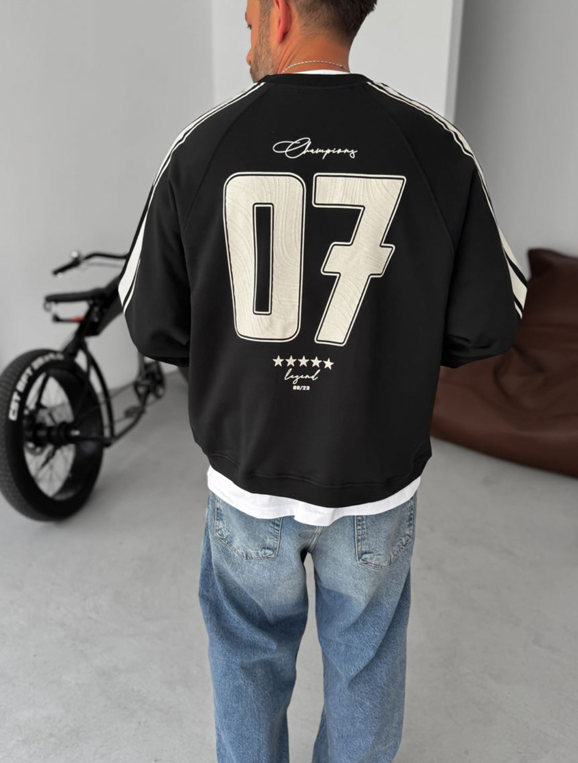 Cotton- sweatshirt / Balck 0052