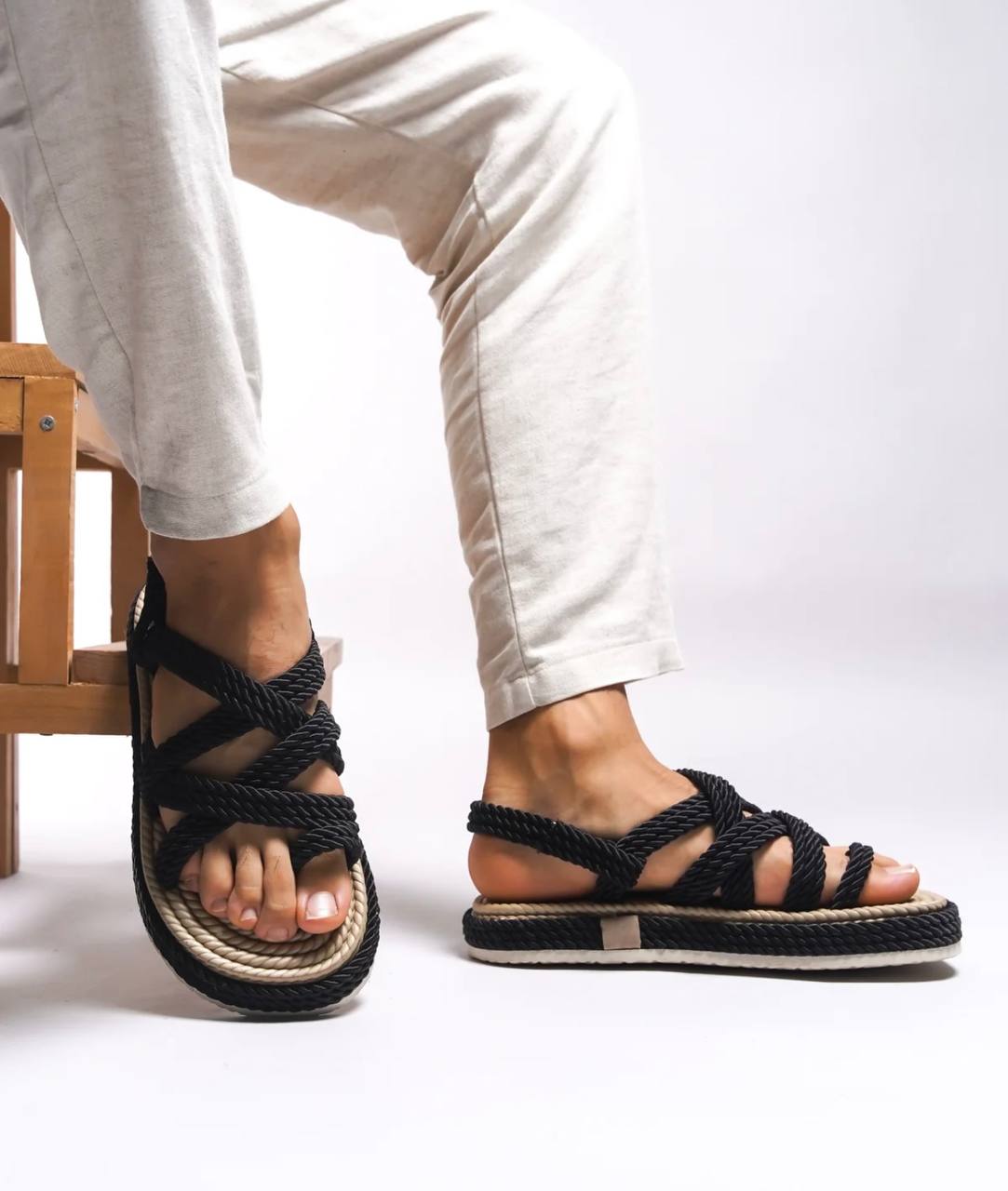 Boho slipper - Balck  - 0028